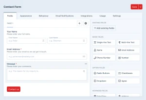 Formie form builder create