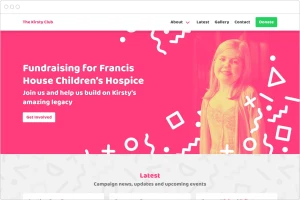 The kirsty club homepage