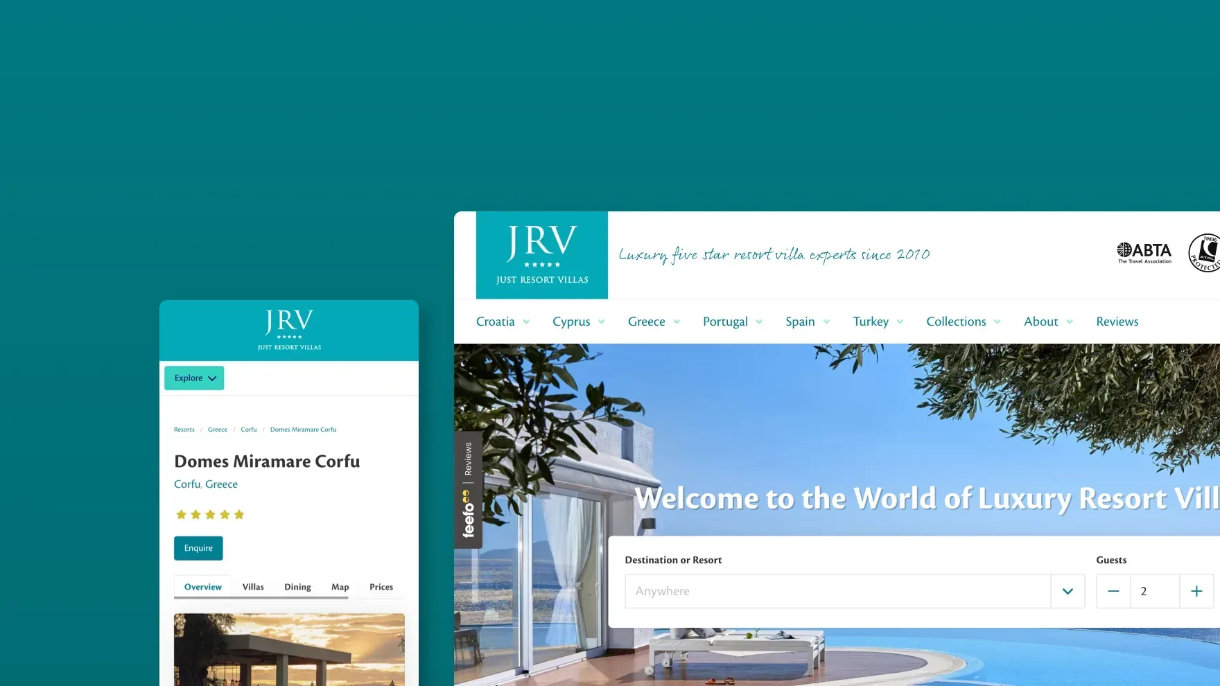 Just Resorts screens